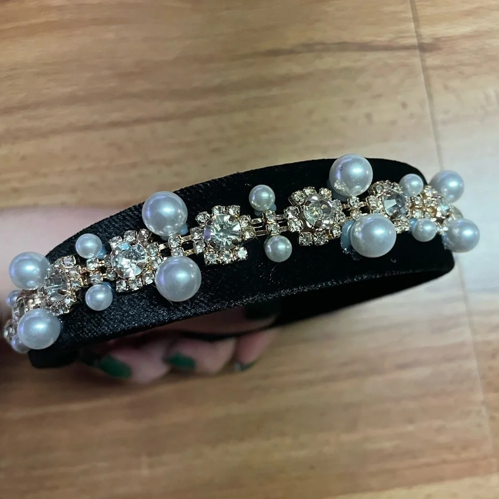 Pearl Rhinestone Headband
